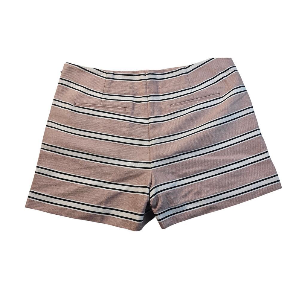 LOFT PINK modest minimalist STRIPED SHORTS SZ 12 modest high rise summer casual